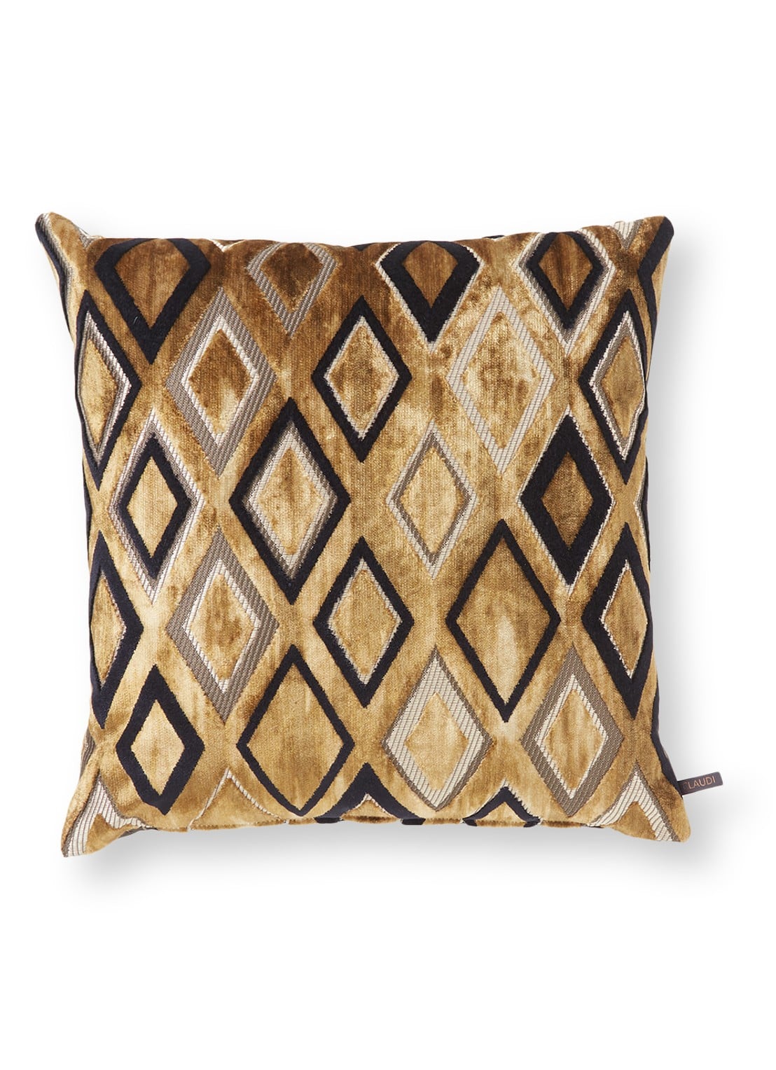Claudi  Stacy sierkussen 45 x 45 cm - voorkant 3 goud