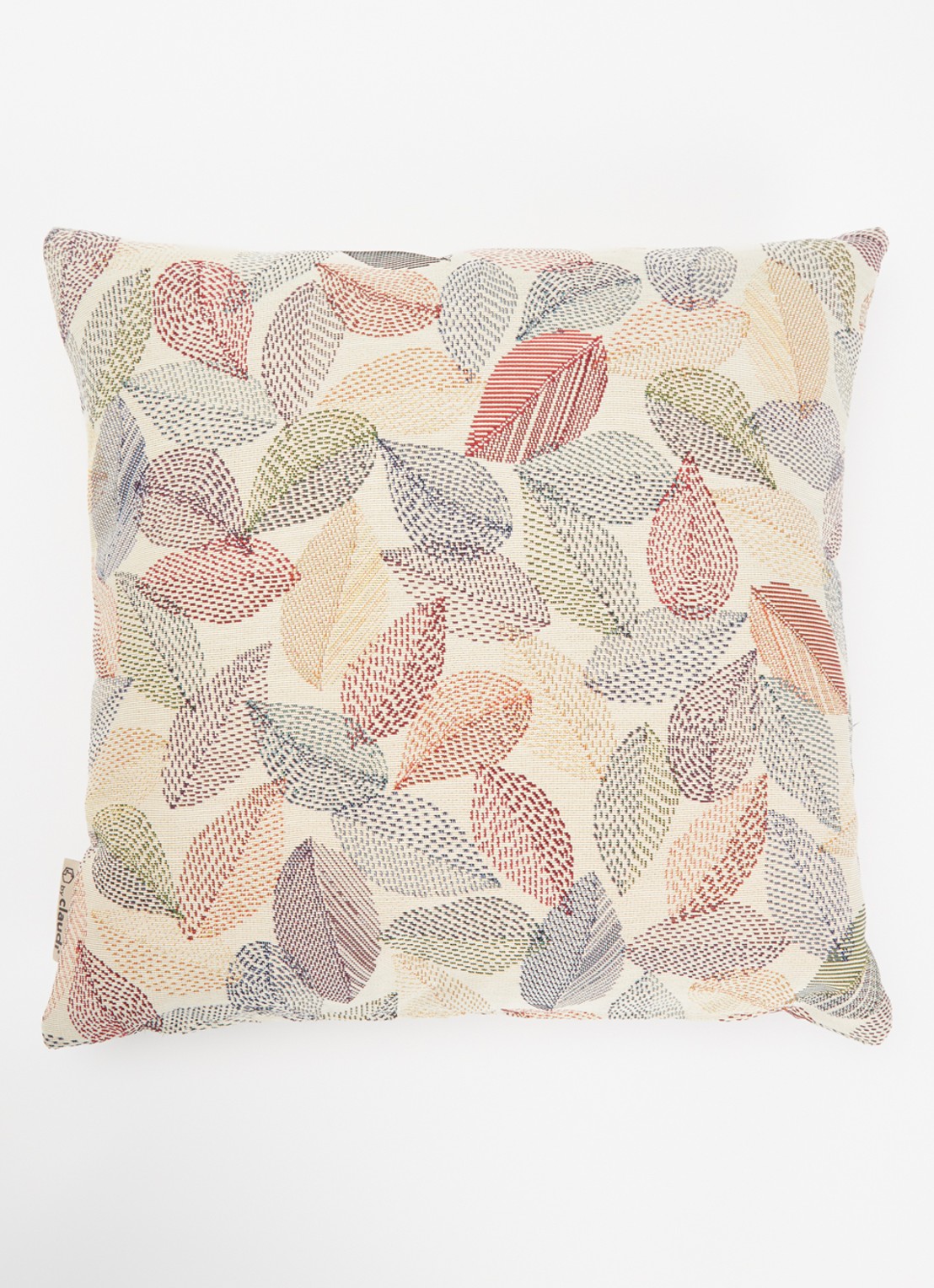 Claudi Stitch Leaf sierkussen 45 x 45 cm - detail beige