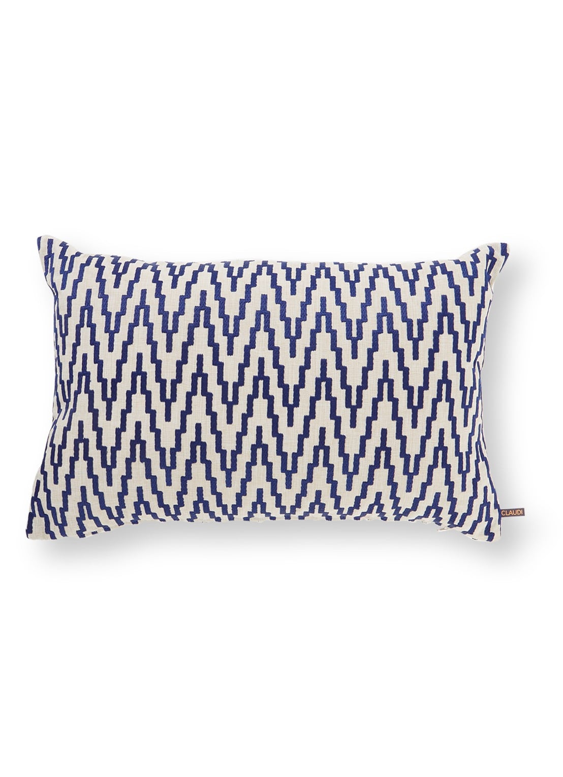 Claudi Summer OUTDOOR waterbestendig sierkussen 40 x 60 cm - voorkant 2 kobaltblauw