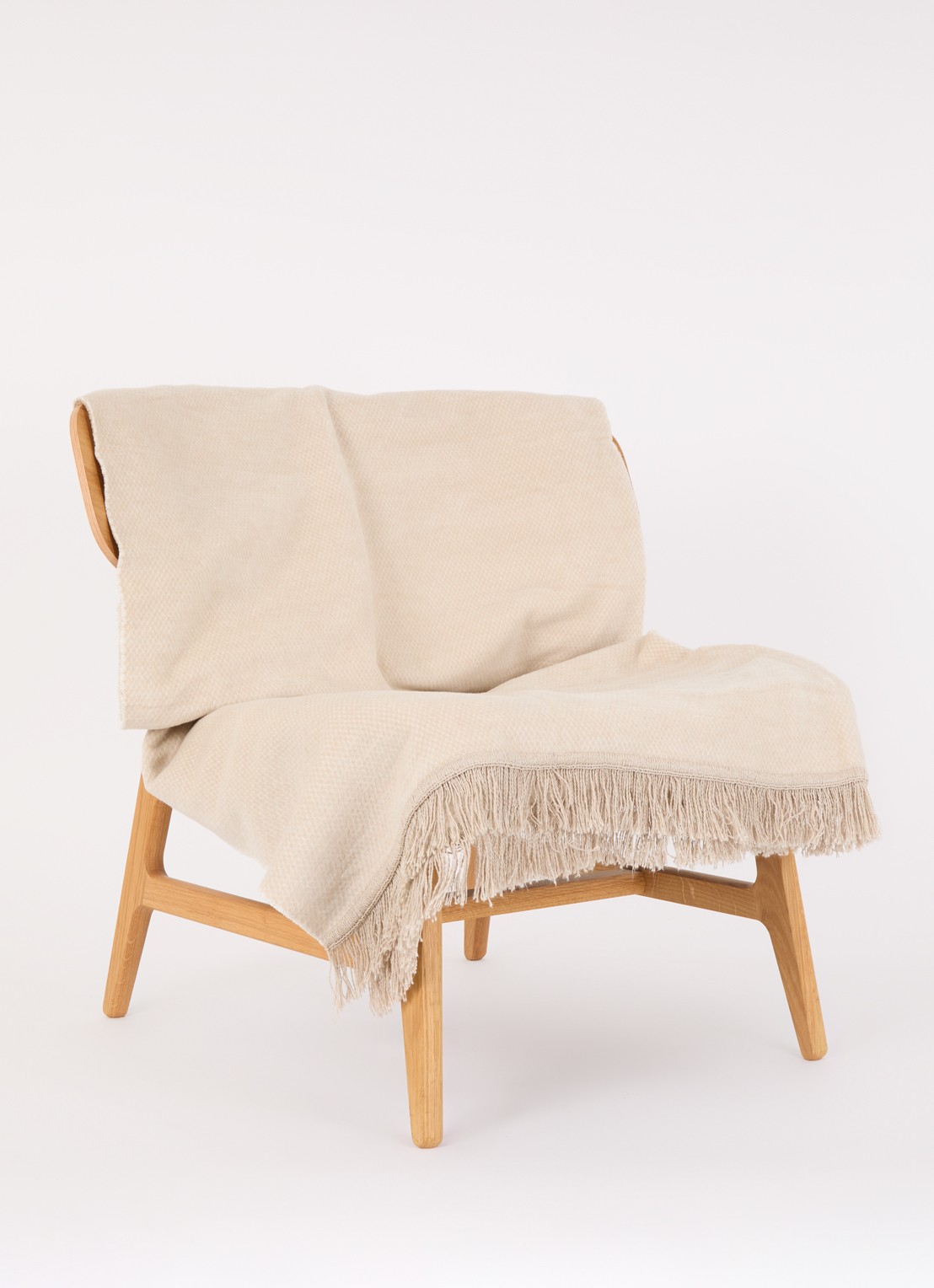 Claudi Unami plaid 150 x 200 cm - voorkant 2 creme