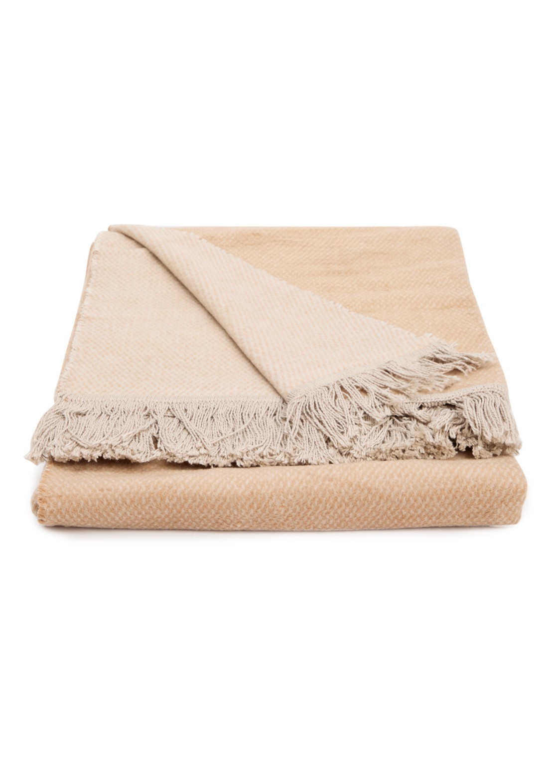 Claudi Unami Plaid 150 x 200 cm - voorkant 2 camel