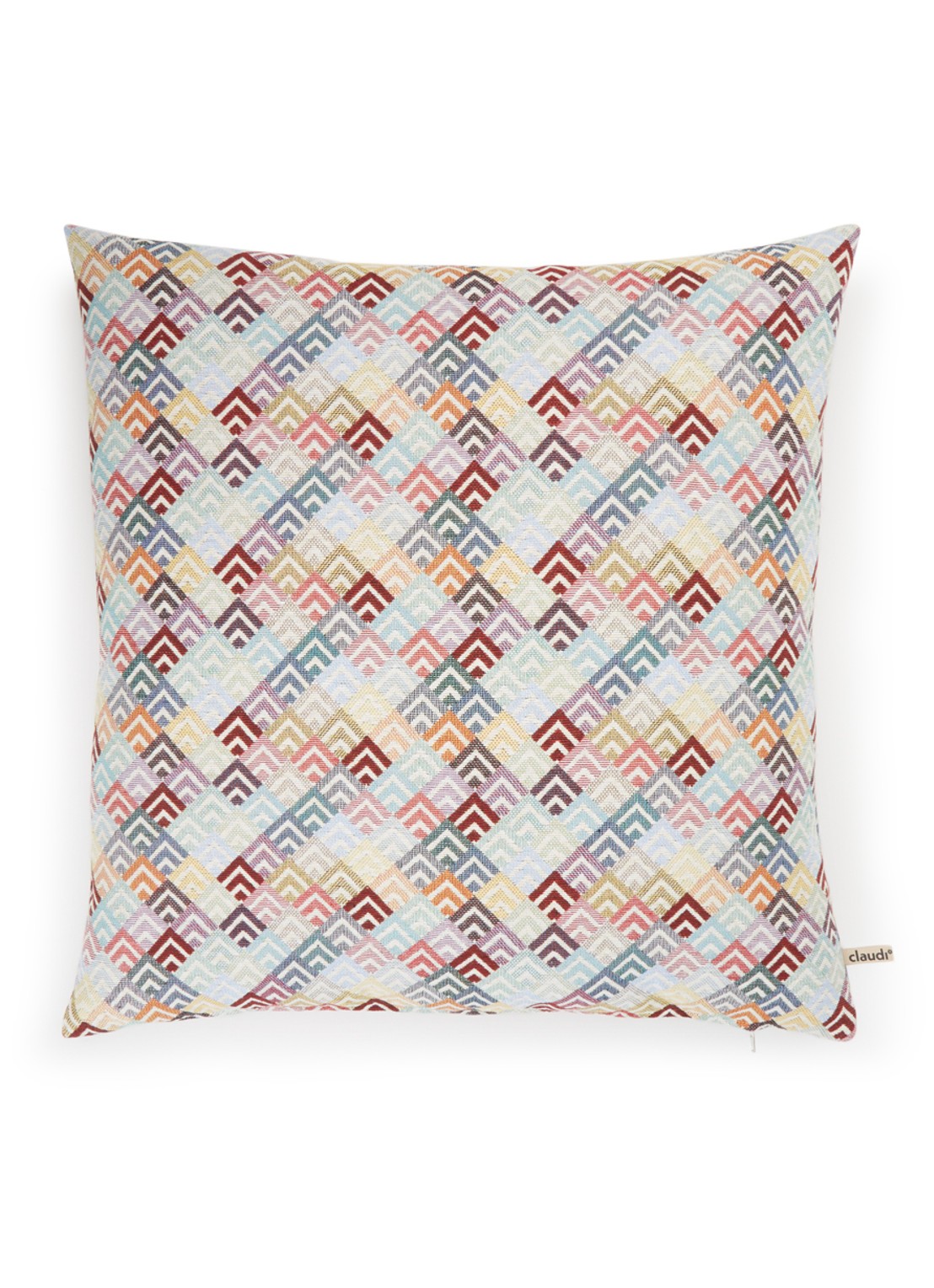 Claudi Yoko sierkussen 50 x 50 cm  - voorkant 3 rood