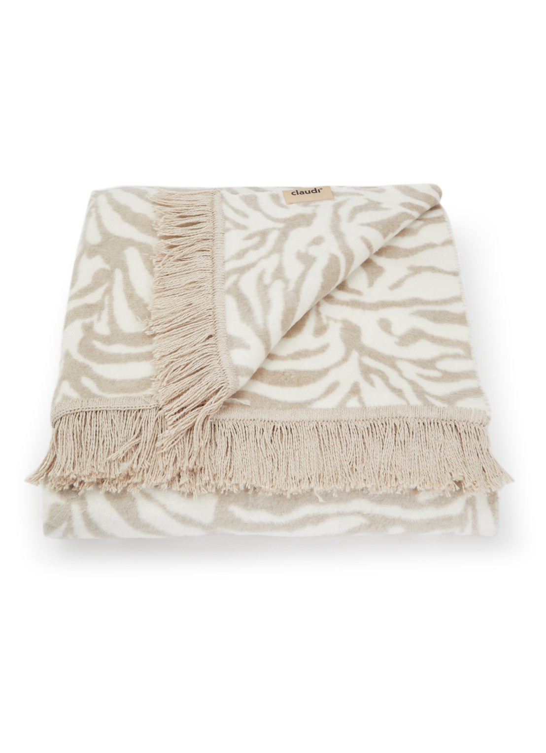 Claudi Zebby plaid 150 x 200 cm - voorkant beige