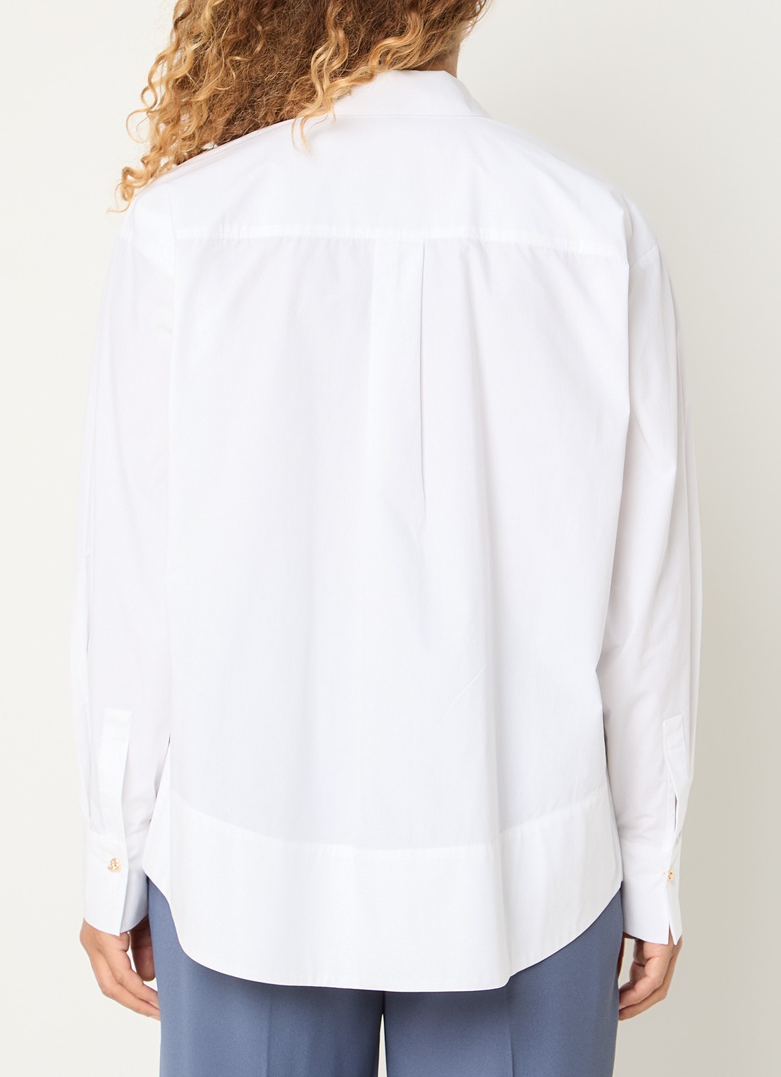 Claudia Sträter Blouse met kraag - achterkant 4 wit