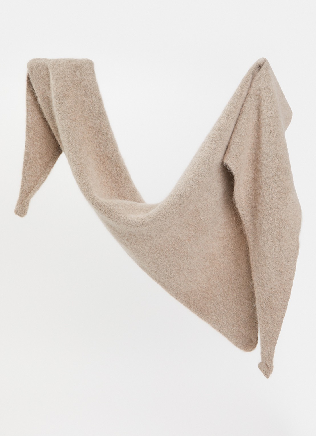 Claudia Sträter Sjaal in alpaca wolblend 160 x 65 cm - detail beige