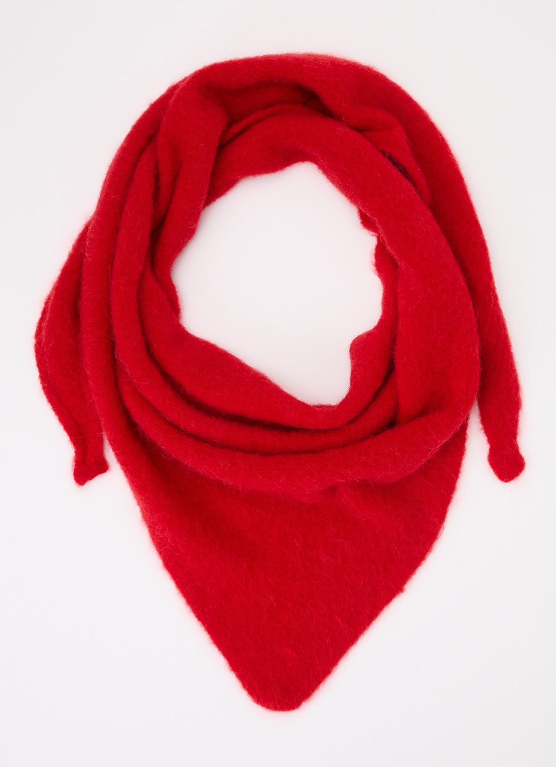Claudia Sträter Sjaal in alpaca wolblend 160 x 65 cm - detail rood