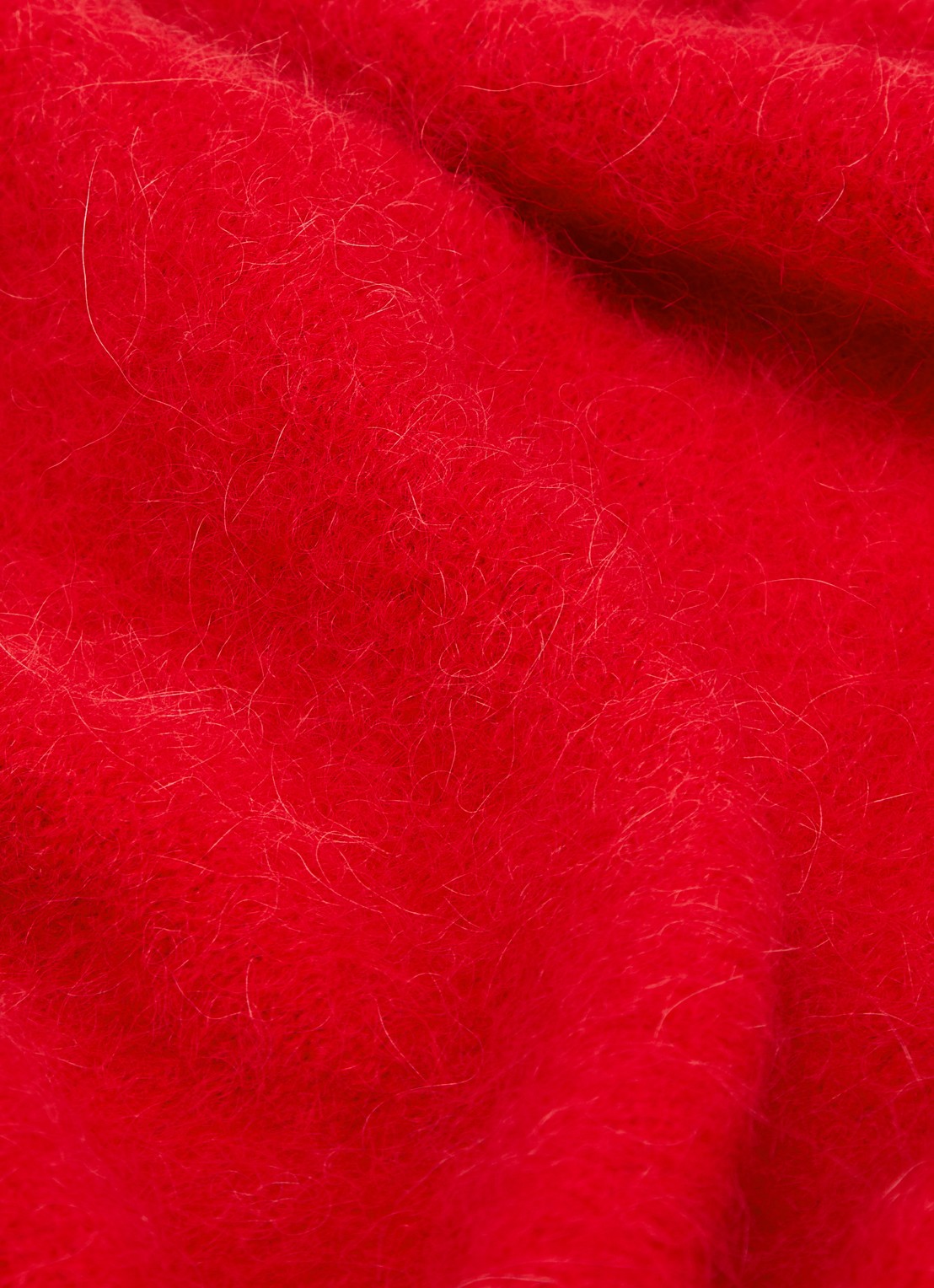 Claudia Sträter Sjaal in alpaca wolblend 160 x 65 cm - detail 2 rood
