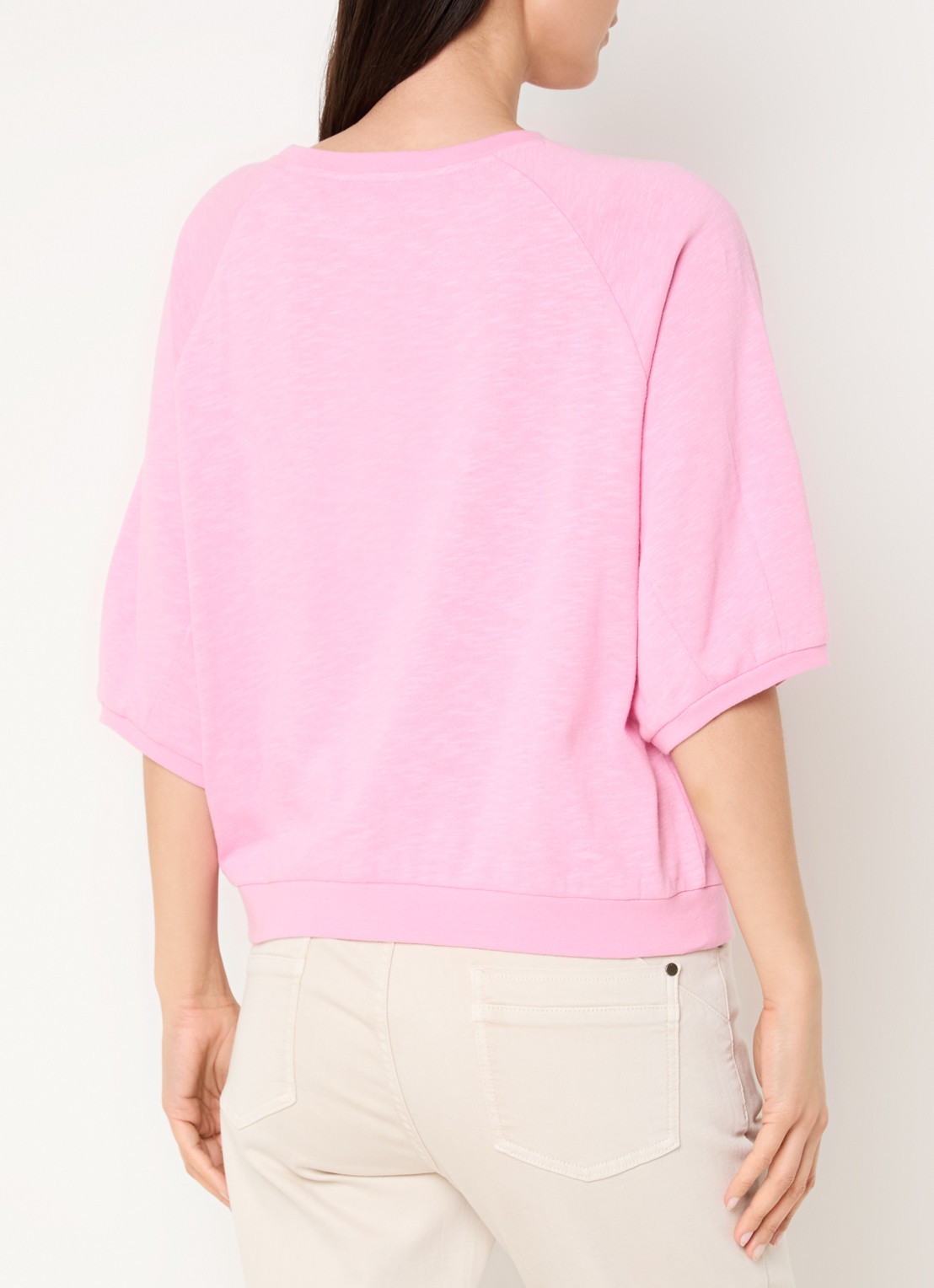 Claudia Sträter T-shirt met boothals - achterkant 4 roze