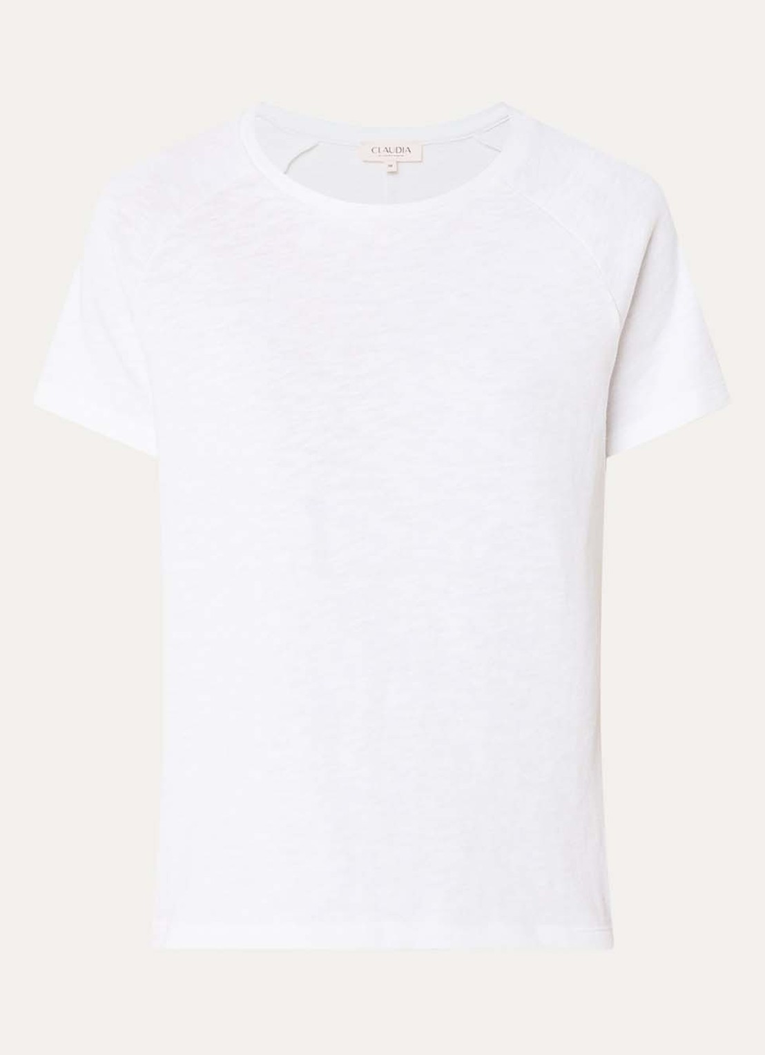 Claudia Sträter T-shirt met ronde hals - voorkant wit