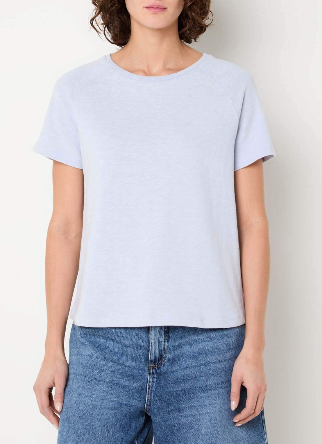 Claudia Sträter T-shirt met ronde hals - detail lichtpaars