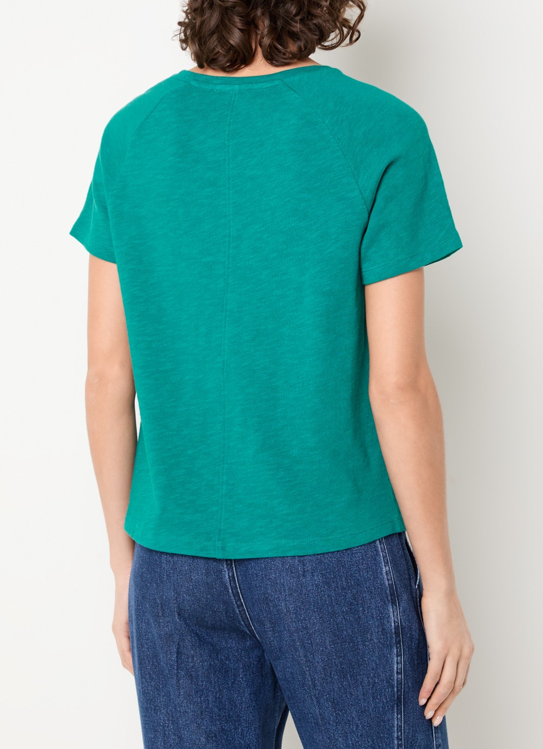 Claudia Sträter T-shirt met ronde hals - achterkant 4 zeegroen