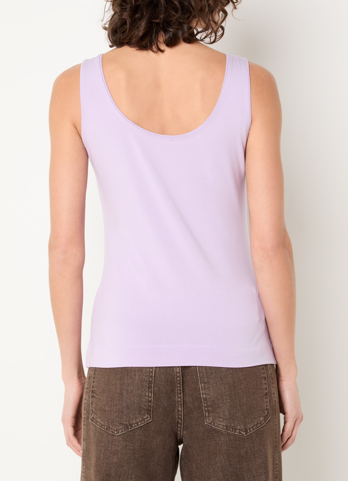 Claudia Sträter Tanktop met ronde hals - achterkant lila