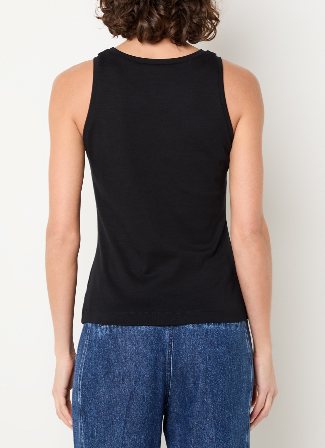 Claudia Sträter Tanktop met ronde hals - achterkant zwart