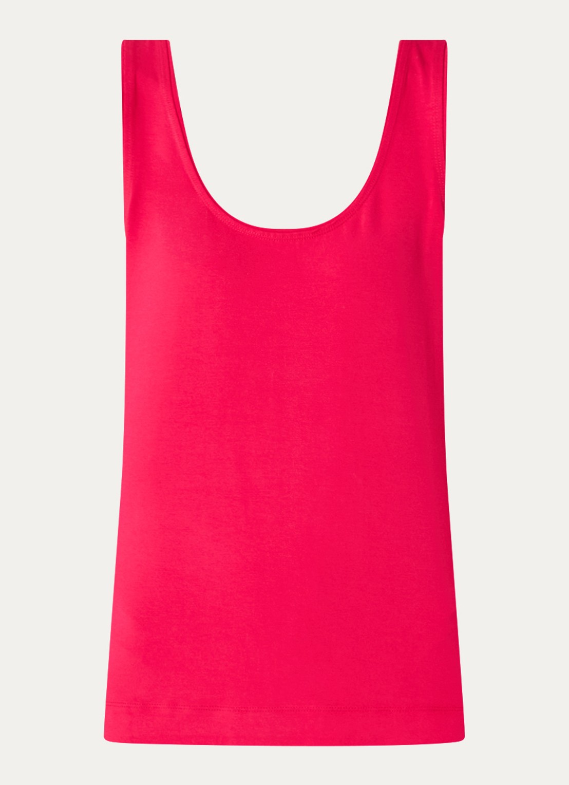 Claudia Sträter Tanktop met ronde hals - voorkant 3 creme