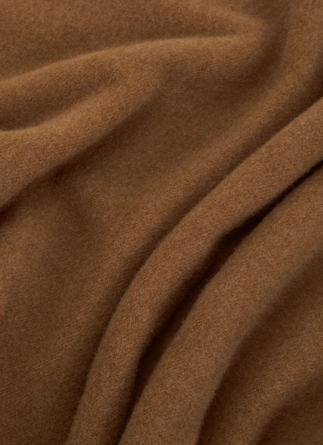 Claudie Pierlot Alaska sjaal van wol met franjes - detail 3 bruin
