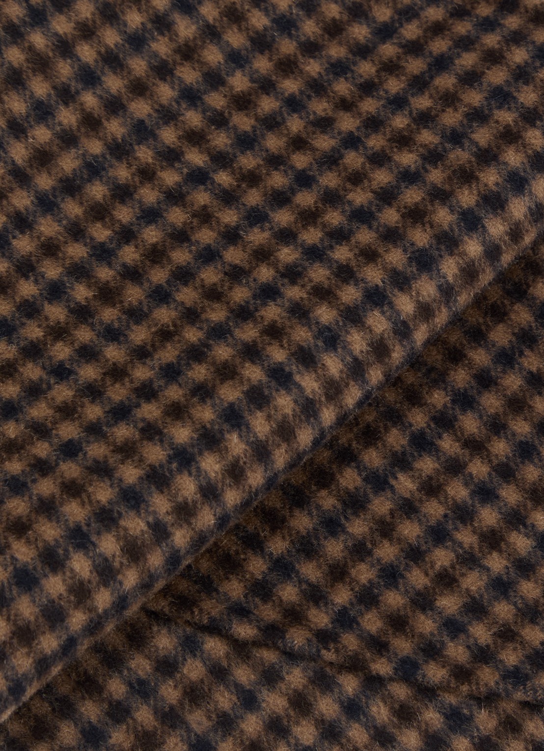 Claudie Pierlot Ambrebis sjaal met ruitdessin 110 x 25 cm - detail bruin