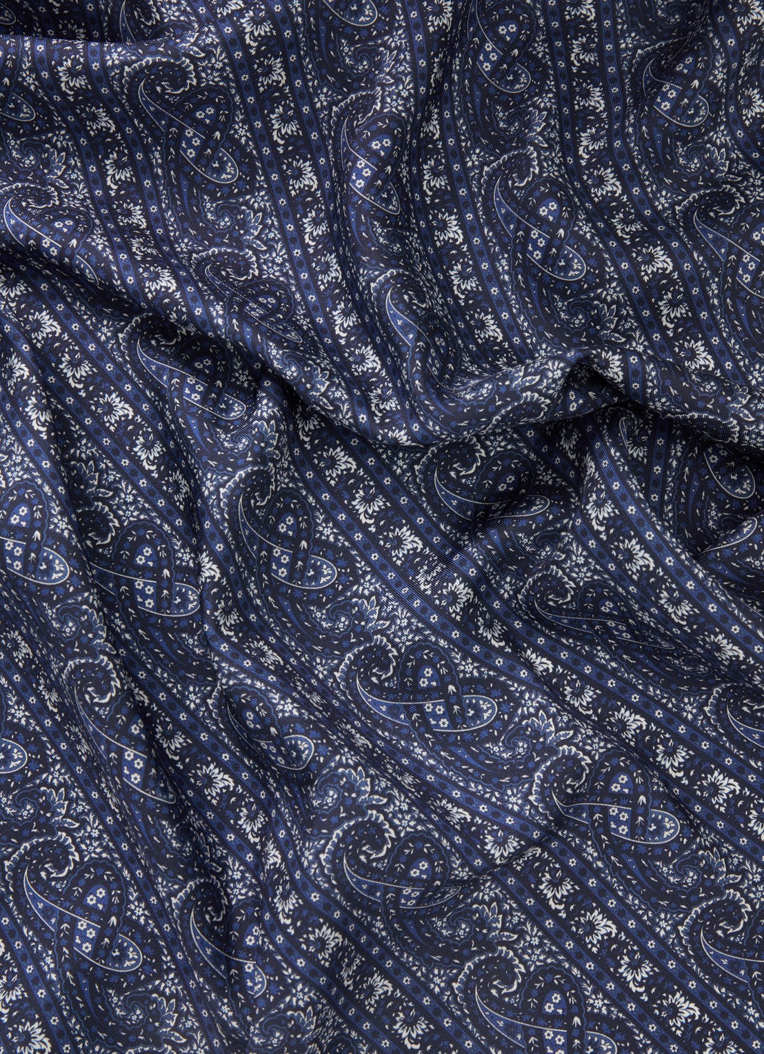 Claudie Pierlot Anorabandana sjaal met paisley dessin 67 x 67 cm - detail 3 blauw
