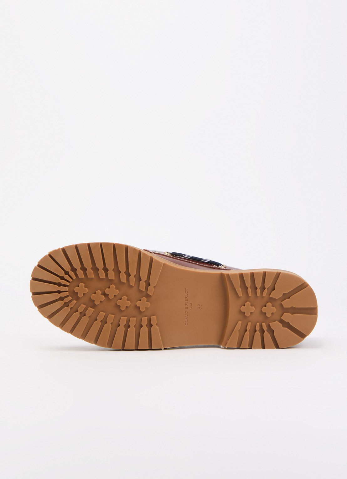 Claudie Pierlot Audrey bootschoen van leer - detail 5 bruin
