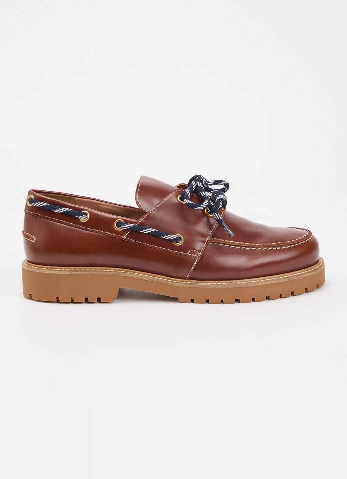Claudie Pierlot Audrey bootschoen van leer - voorkant bruin