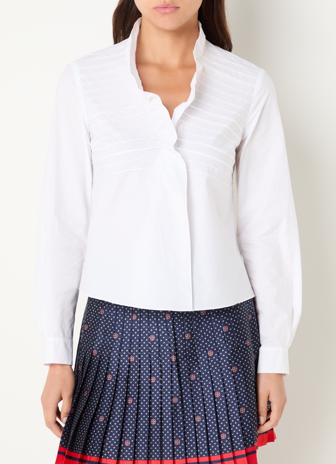 Claudie Pierlot Blouse met kraag - detail 2 wit