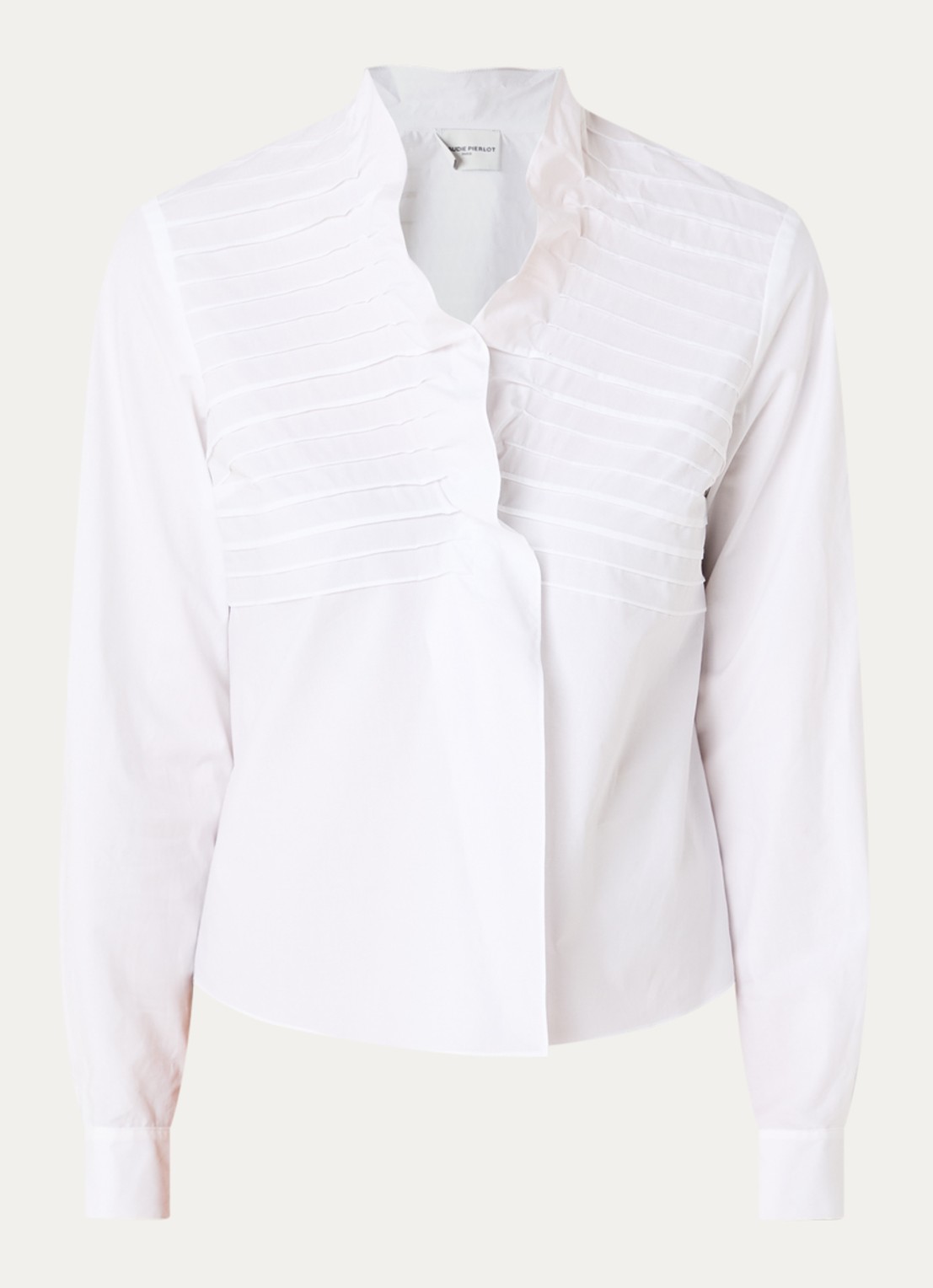 Claudie Pierlot Blouse met kraag - voorkant 3 wit