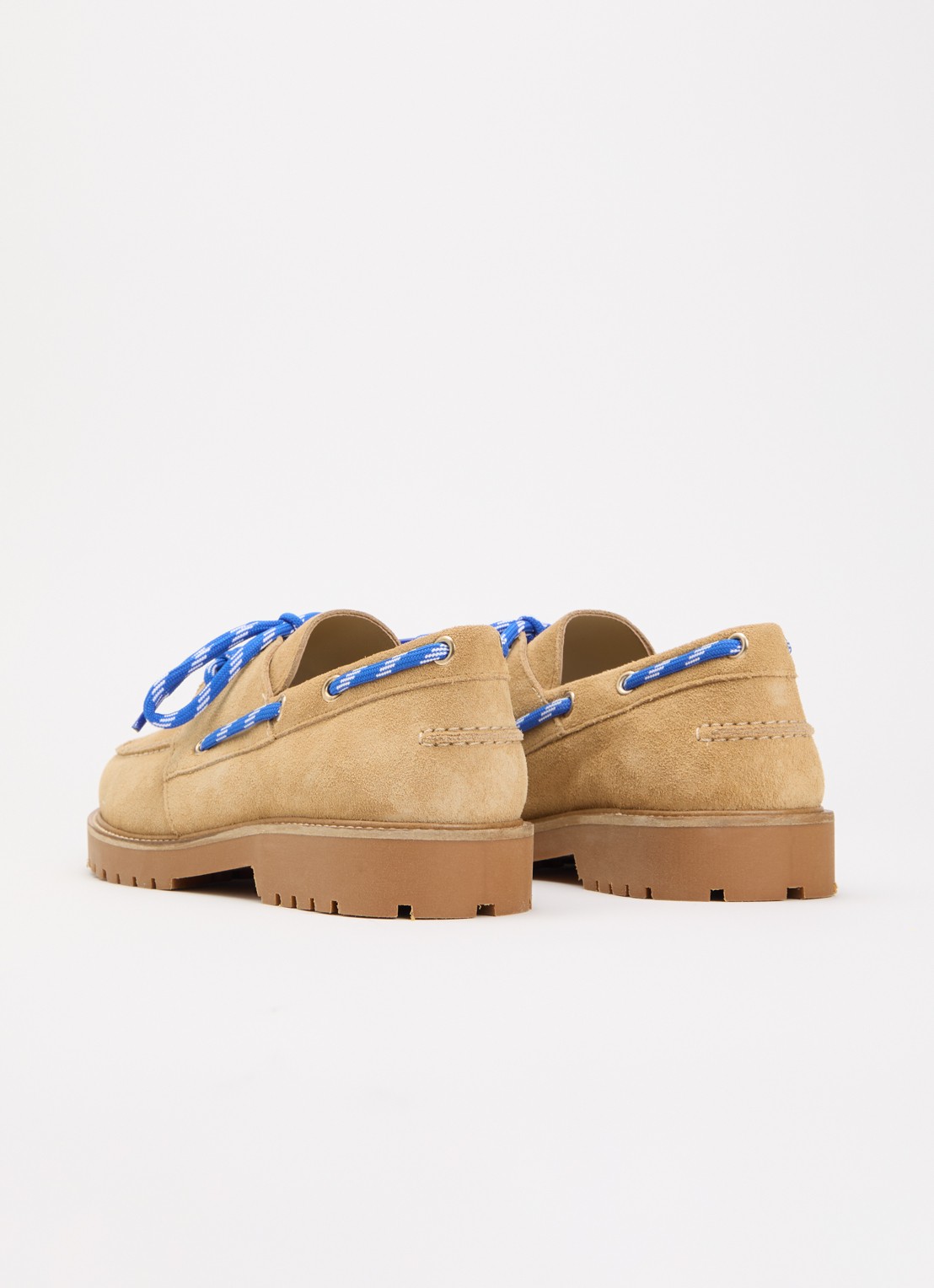 Claudie Pierlot Bootschoen van suède - achterkant camel