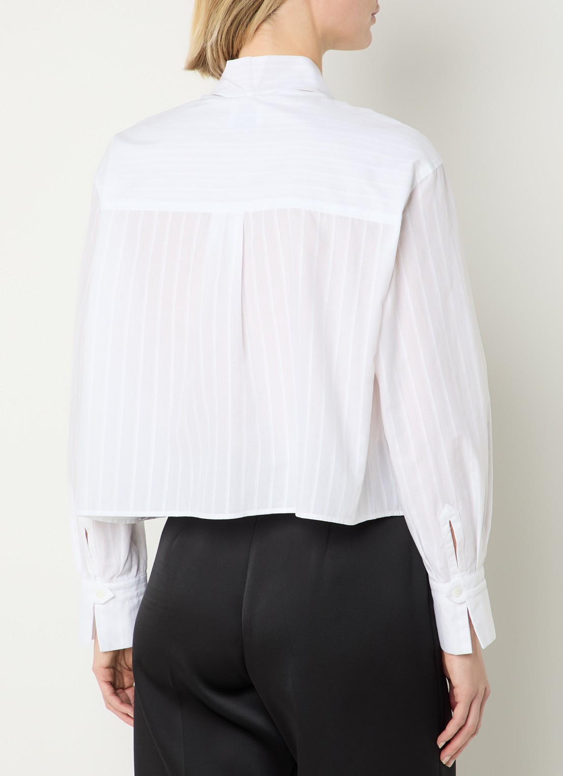 Claudie Pierlot Charlie blouse met opgestikte zakken - achterkant 4 wit