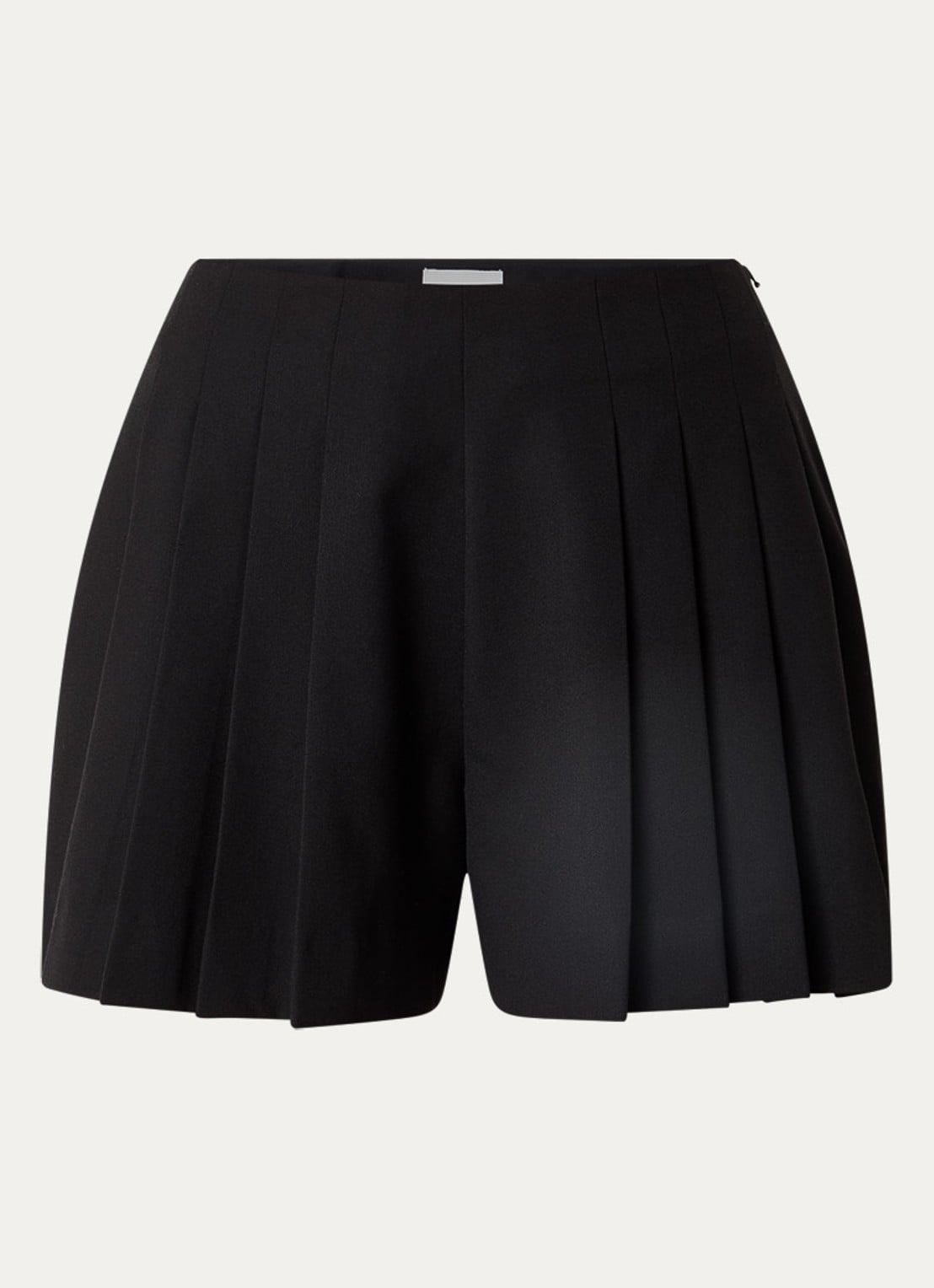 Claudie Pierlot Korte broek met plooien - voorkant 2 zwart