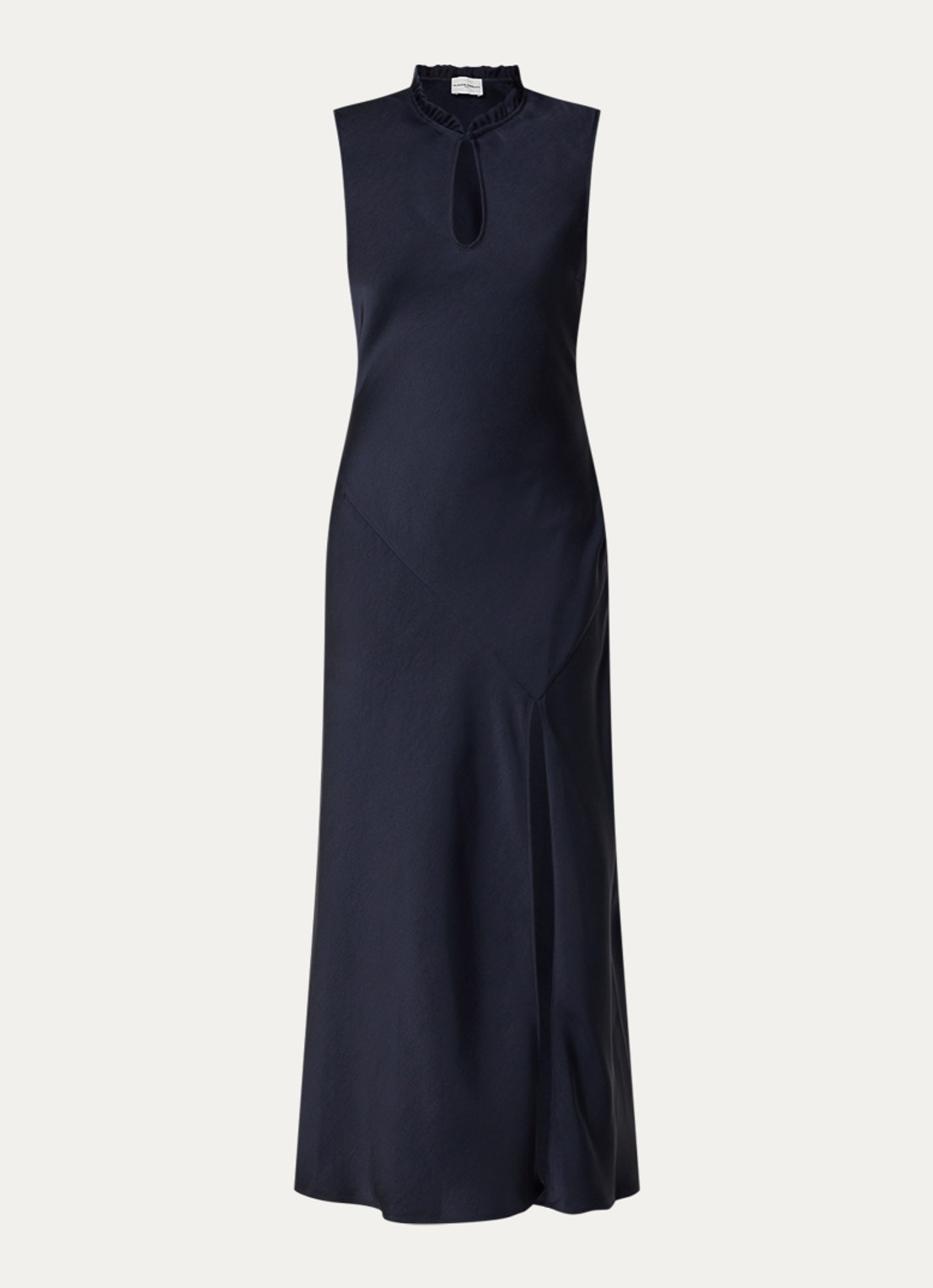 Claudie Pierlot Maxi tuniekjurk met split - voorkant 3 donkerblauw
