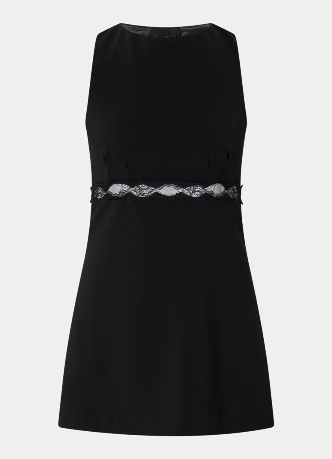 Claudie Pierlot Mini jurk met rugdecolleté - voorkant zwart