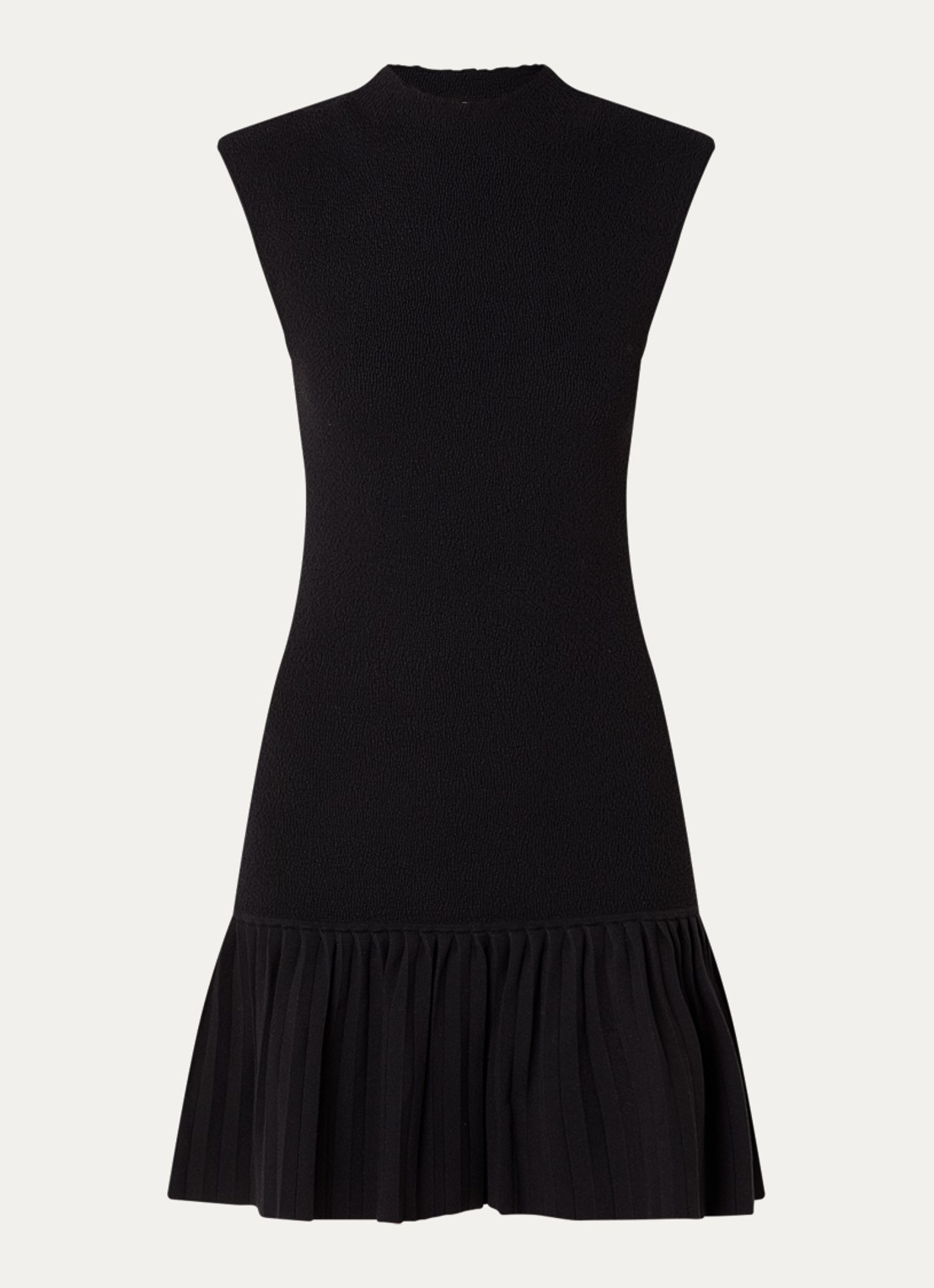 Claudie Pierlot Mini jurk met volant - voorkant 3 zwart