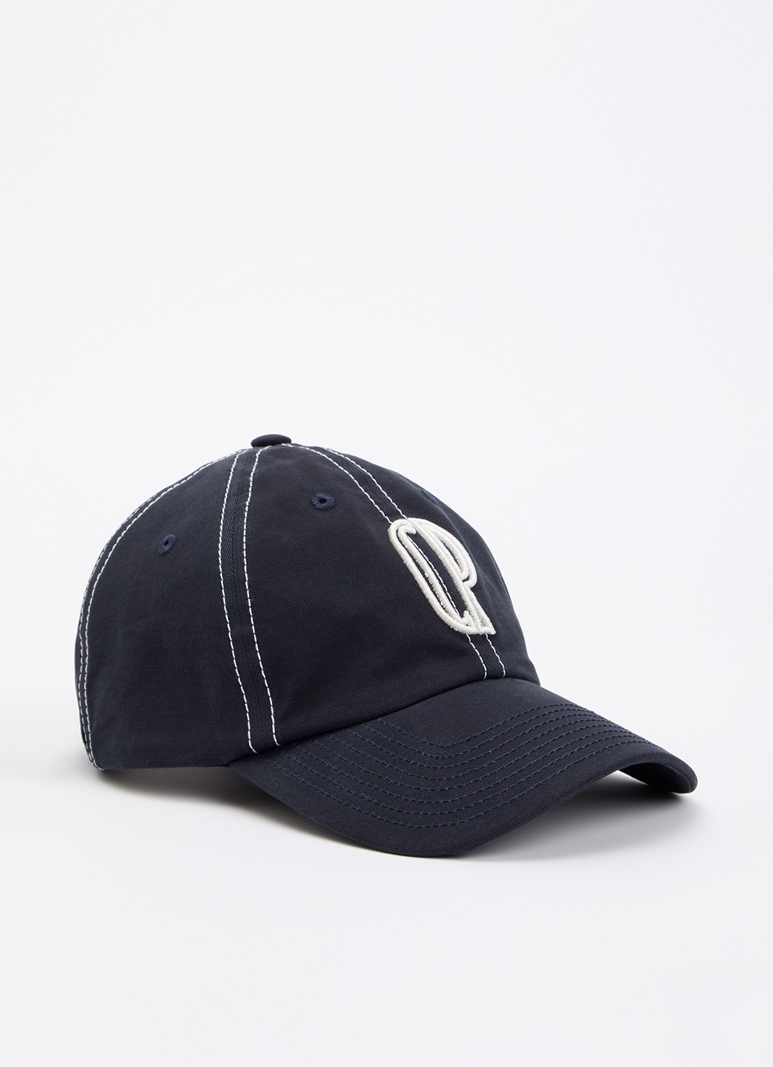 Claudie Pierlot Pet met logoborduring  - voorkant donkerblauw