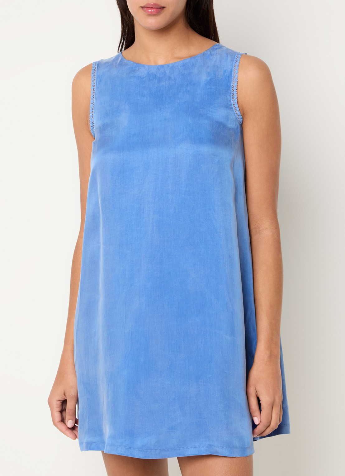 Claudie Pierlot Relea mini A-lijn jurk met gestrikt detail - detail 4 blauw