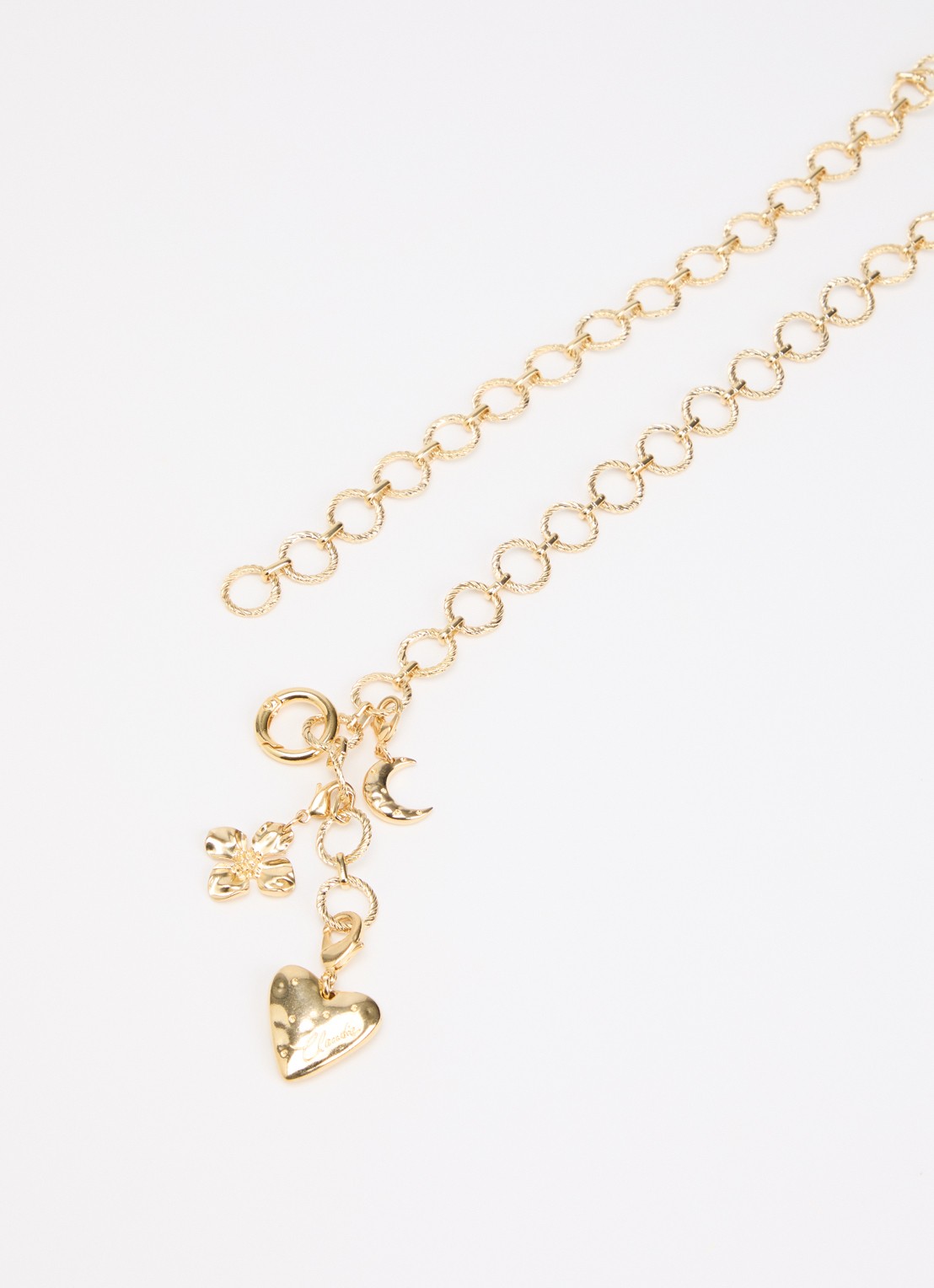 Claudie Pierlot Schakelriem met bedels - detail 2 goud