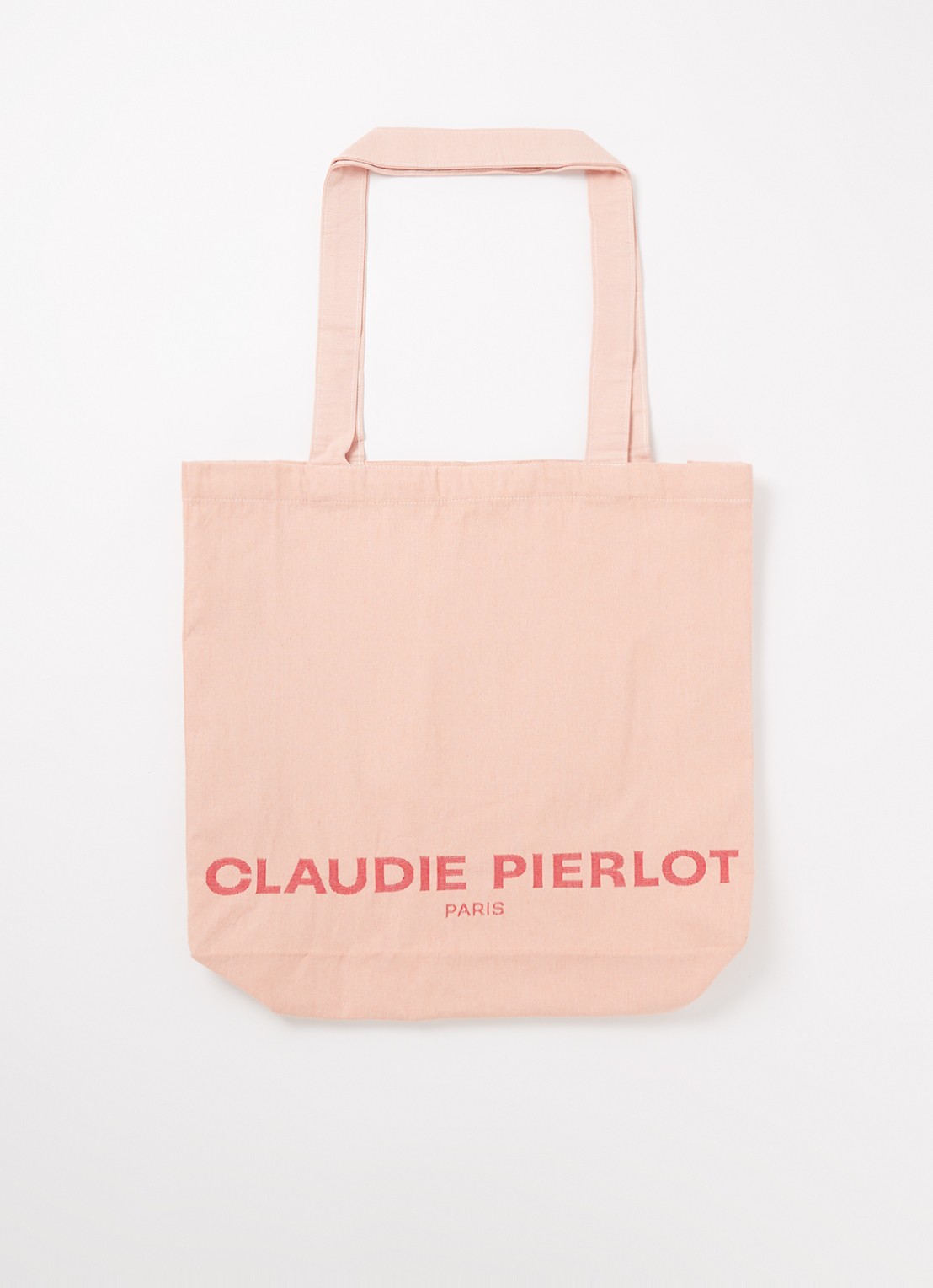 Claudie Pierlot Shopper met logoprint - voorkant lichtroze