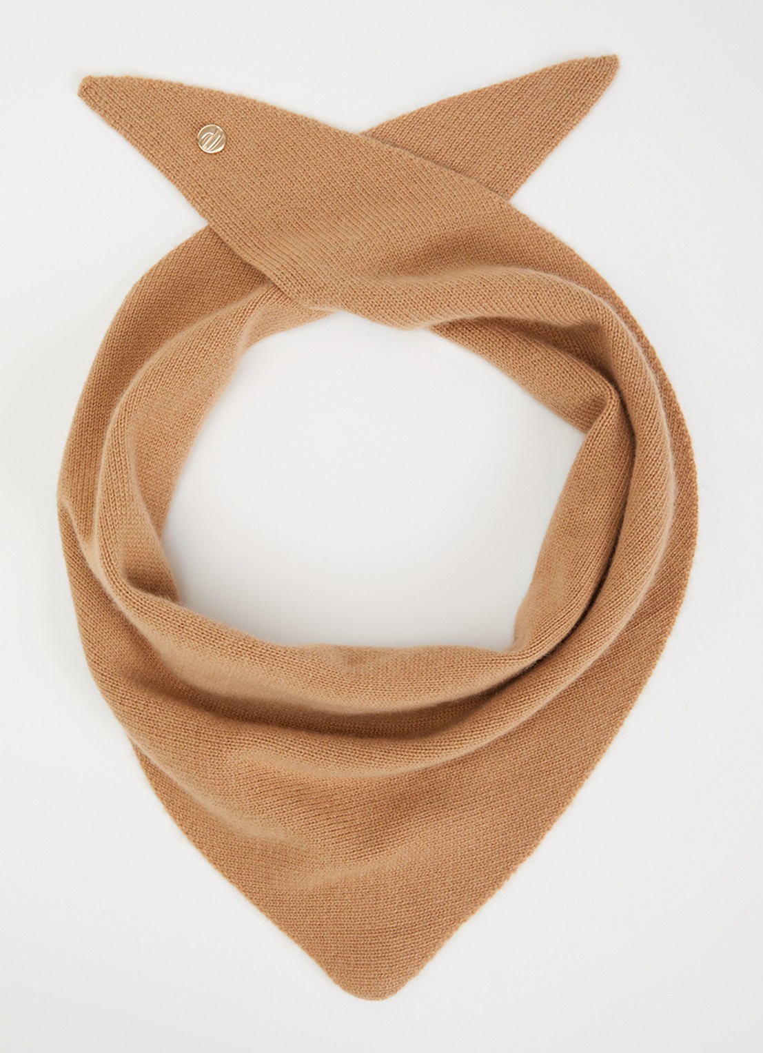 Claudie Pierlot Sjaal in kasjmier wolblend 90 x 35 cm - voorkant 3 beige