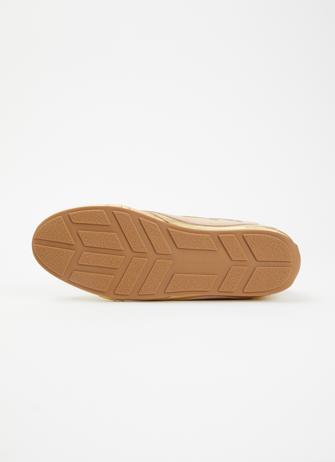 Claudie Pierlot Swing sneaker van leer met metallic finish - detail 5 goud