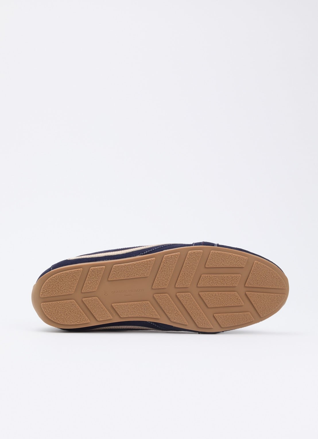 Claudie Pierlot Swing sneaker van suède - detail 7 donkerblauw