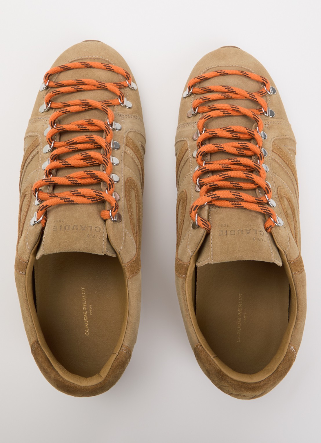 Claudie Pierlot Swing sneaker van suède - detail 2 zand