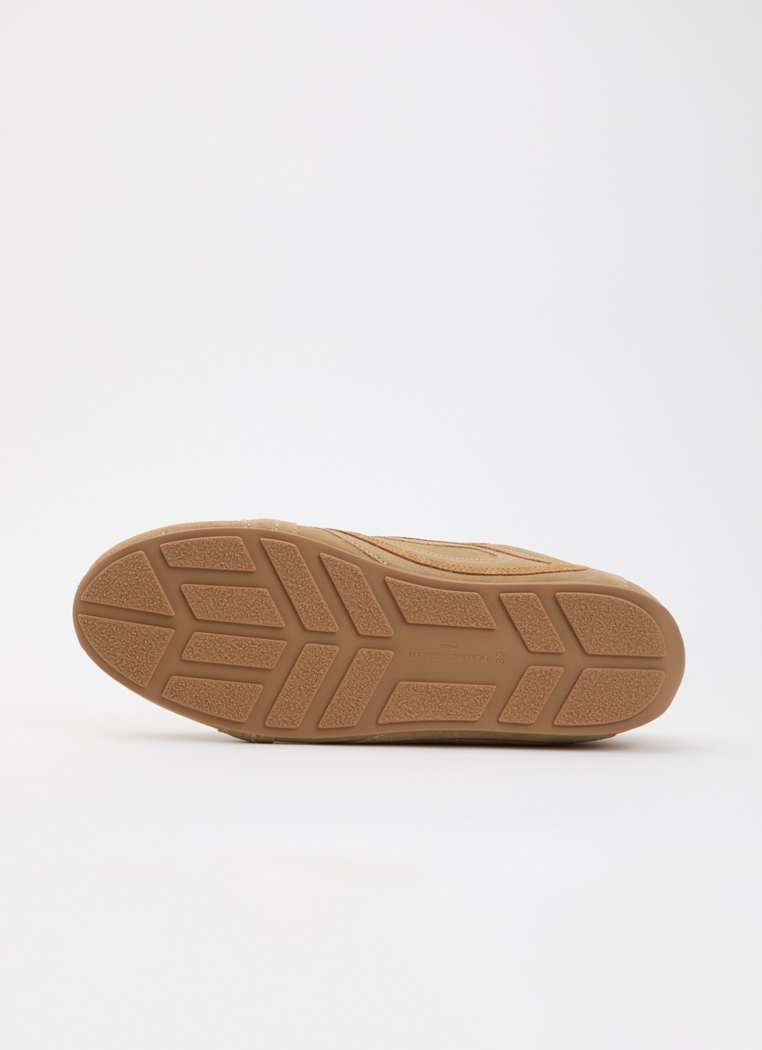 Claudie Pierlot Swing sneaker van suède - detail 3 zand
