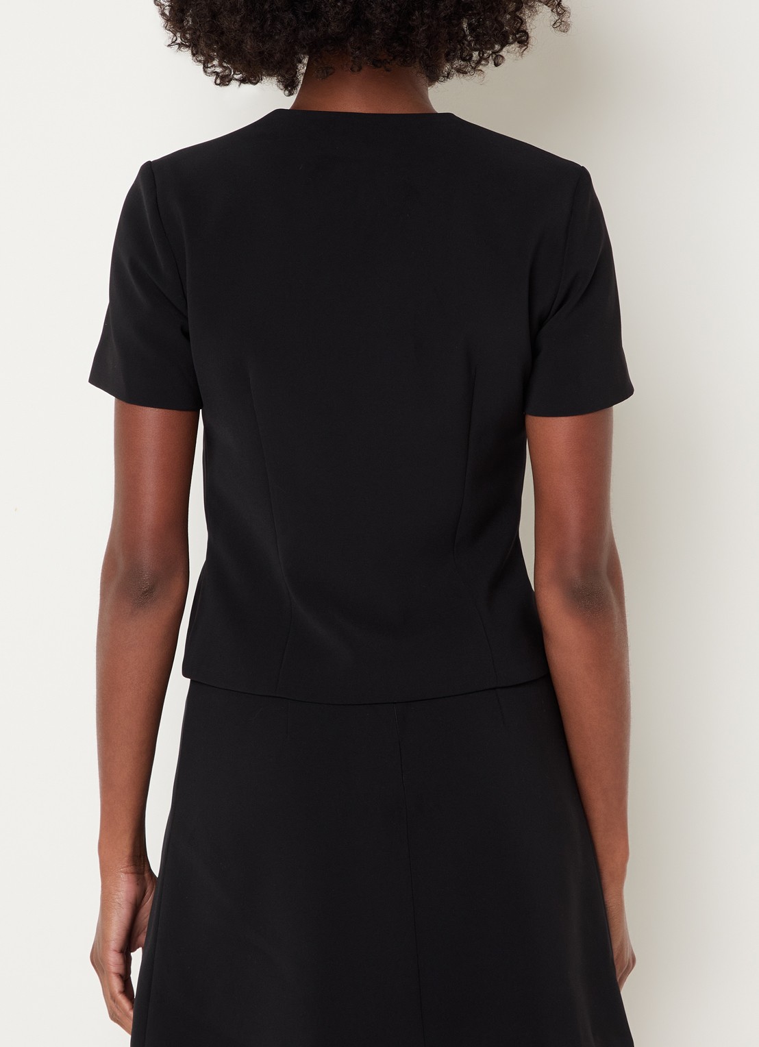Claudie Pierlot Top met ronde hals - achterkant 2 zwart