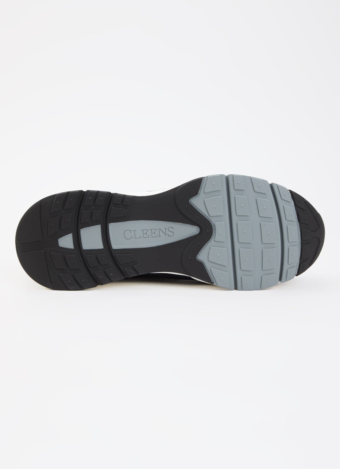 Cleens Aero Runner sneaker met suède details - detail 5 donkerblauw