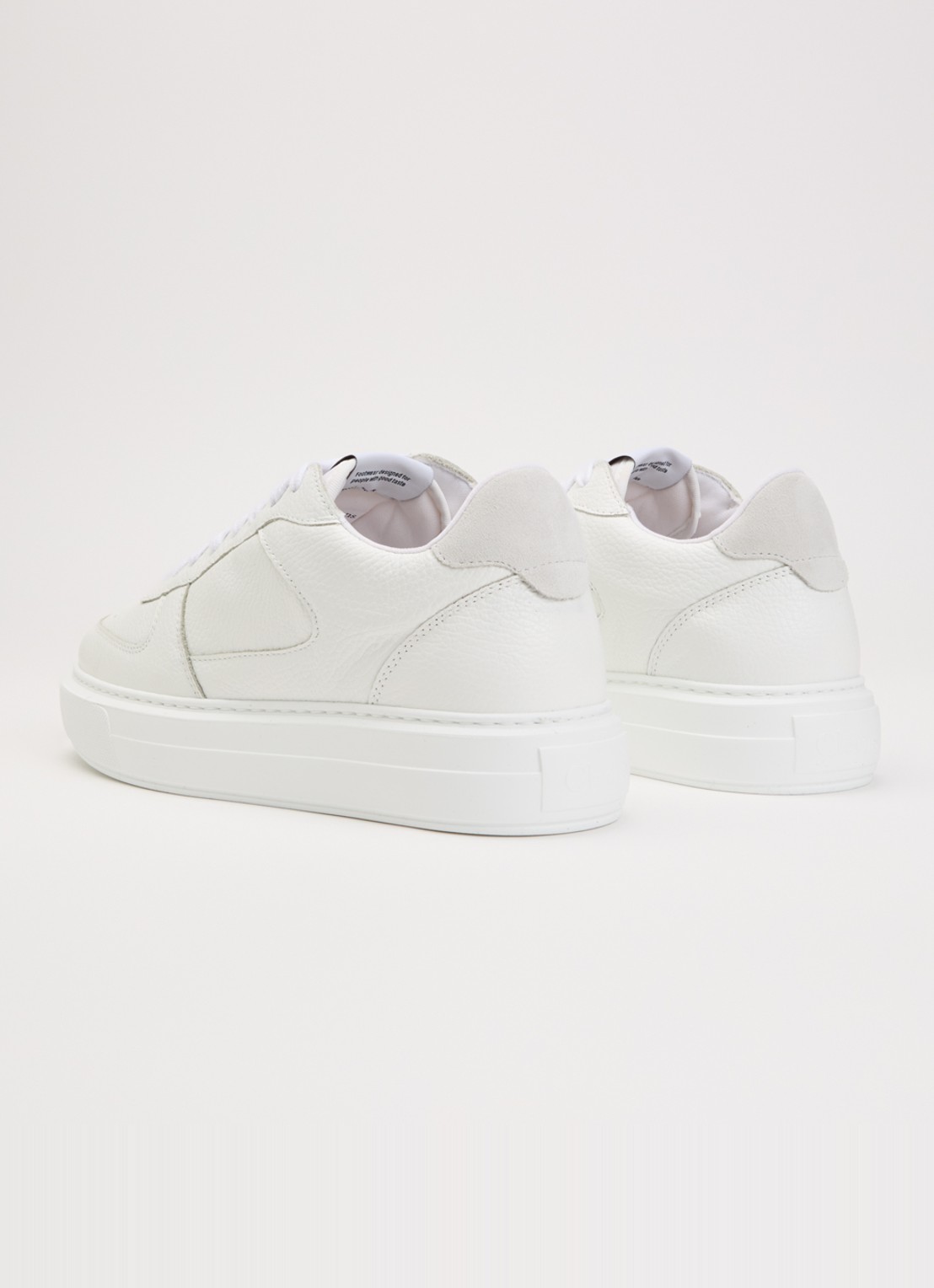 Cleens Court sneaker van leer - achterkant 5 wit