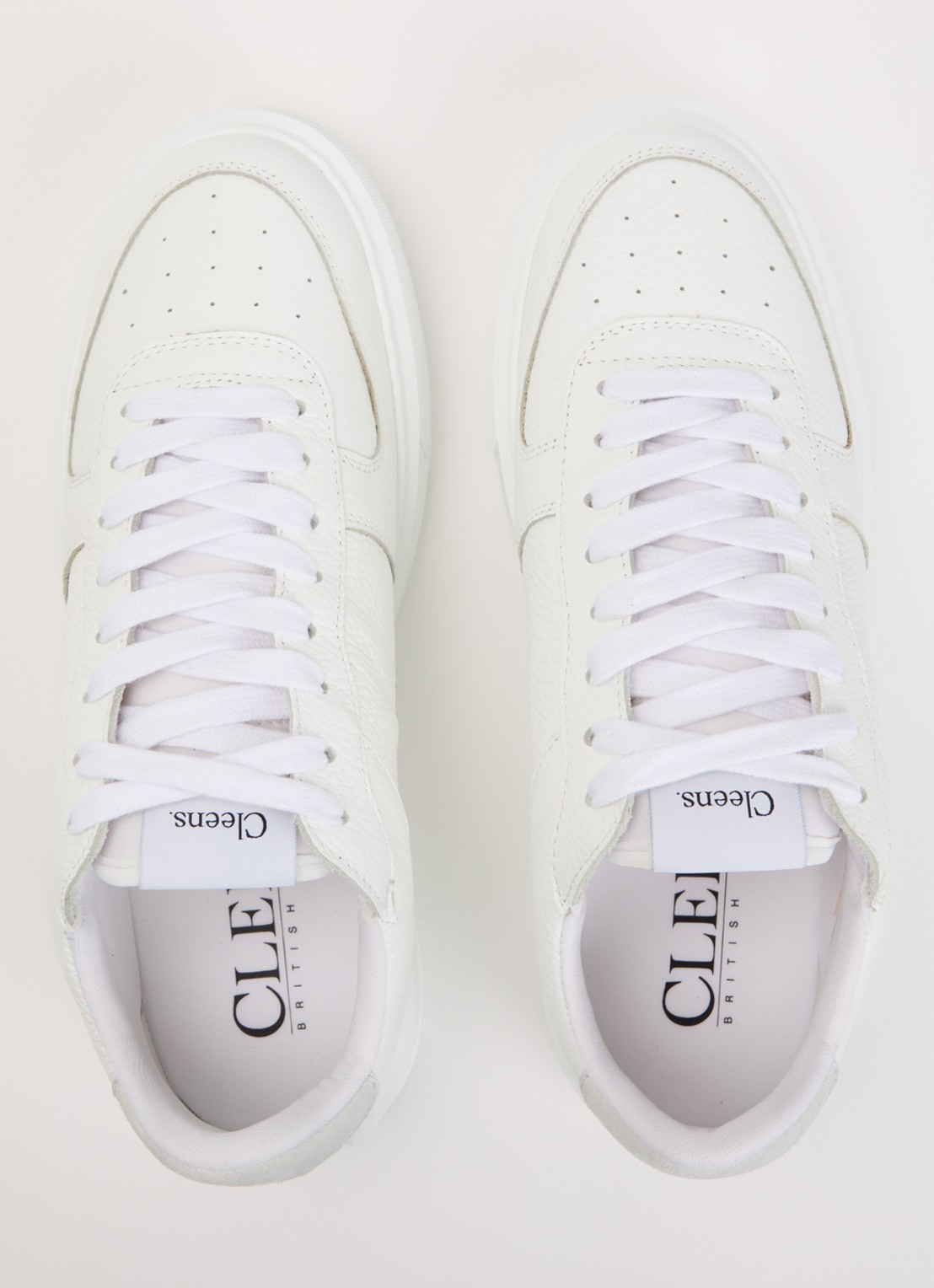 Cleens Court sneaker van leer - detail 2 wit