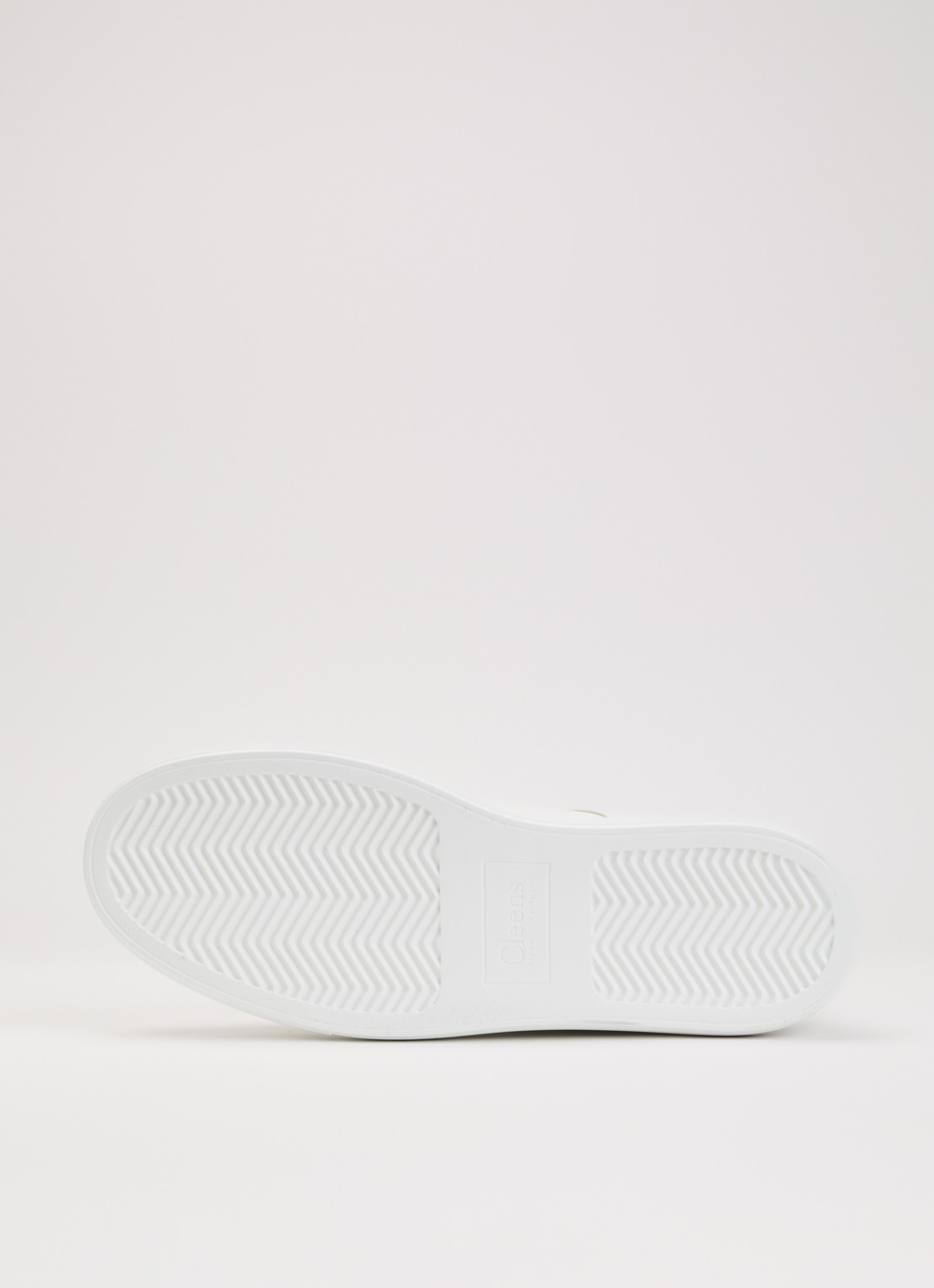 Cleens Court sneaker van leer - detail 3 wit
