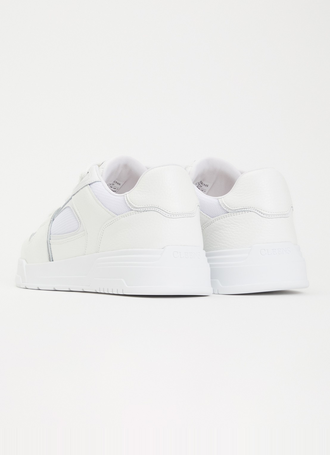 Cleens Lay Up sneaker met leren details - achterkant 5 wit