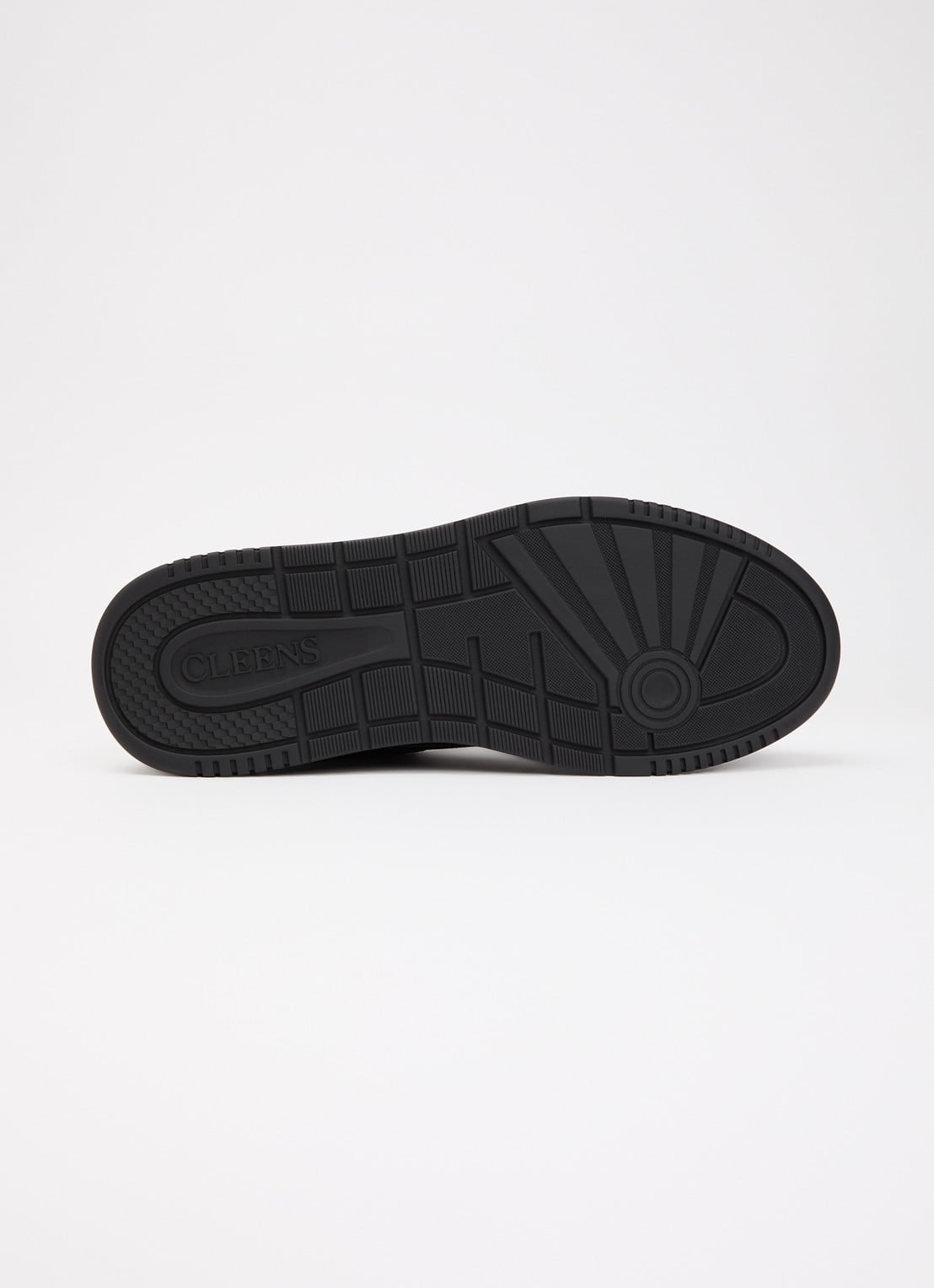 Cleens Lay Up sneaker met leren en suède details - detail 5 zwart