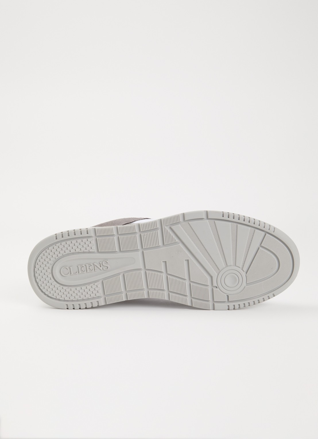 Cleens Lay Up sneaker met leren en suède details - detail 4 grijs