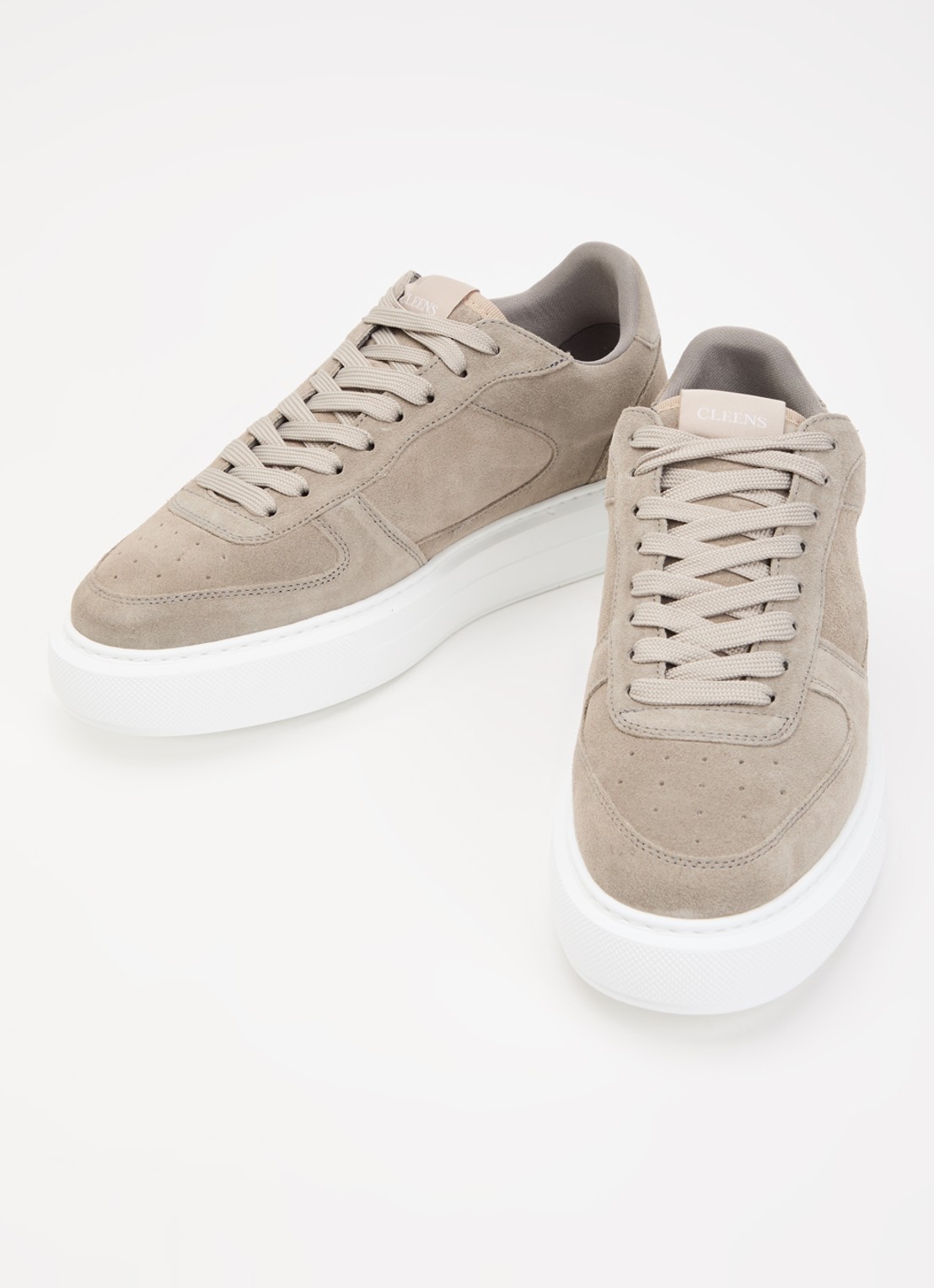 Cleens Sneaker van suède - detail 3 grijs