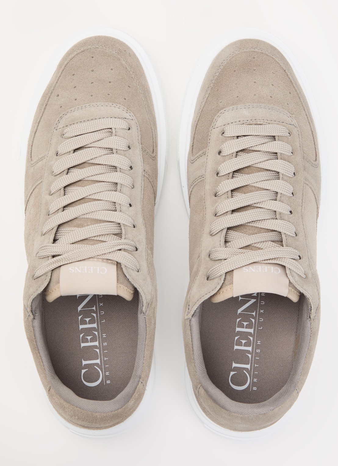 Cleens Sneaker van suède - detail 4 grijs